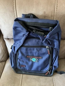 Novell Netware Computer Tech Software Laptop Backpack BLUE BAG BRAINSHARE 1990s - Picture 1 of 8