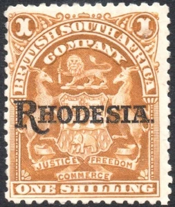 Rhodesia 1909-12 1s deep brownish bistre, SG.107c, mint, cat.£21 - Picture 1 of 1