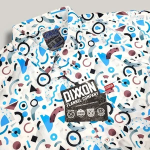 Camisa de Fiesta Dixon Flannel Company Nueva Ola Hombres 4XL Manga Corta Botón Retro Y2K - Imagen 1 de 15