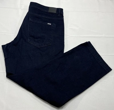 Pantalones de mezclilla Barbell Apparel para hombre 38/30 azul recto atlético elástico lavado oscuro Foto 1 de 4