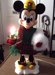 1996 Disney Store 22" Minnie Mouse Winter Wonderland Animated Musical Figurine - Picture 1 of 1