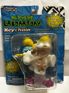 Dexter's Laboratory Dee Dee Cartoon Netzwerk sprechender Schlüsselanhänger Schlüsselring NEU selten - Bild 1 von 3