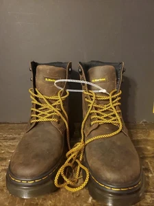 Dr. Martens Tarik Leder dunkelbraun Crazy Horse Stiefel Herrenschuhe Größe 8M 9L - Bild 1 von 8