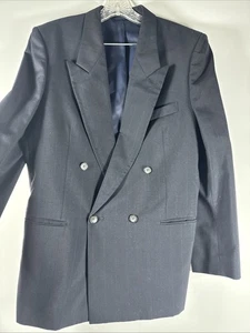 Torriani Todays Man Mens 43 Blazer Sport Coat Jacket Suit Top Black - Picture 1 of 9