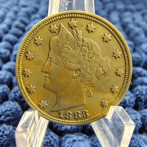1883 - No Cents - Liberty "V" Nickel - Full Liberty - Great Details - VF-XF - Bild 1 von 14