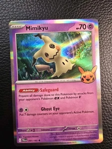 Mimikyu 2023 Trick Or Trade Halloween Stamp Pokemon TCG Holo Rare 097/193 - Picture 1 of 3
