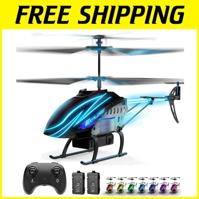 Durable Remote Control Helicopter for Kids – 2 Batteries, Demo Mode, LED Lights - Image 1 of 4