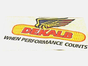 4 DEKALB AG WINGED EAR OF CORN "WHEN PERFORMANCE COUNTS" ADVT 18"L x 11"T DECALS - Picture 1 of 3