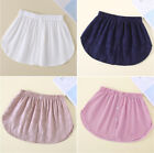 Women's Fake False Shirt Tail Blouse Hem Mini Skirts Detachable Split Underskirt