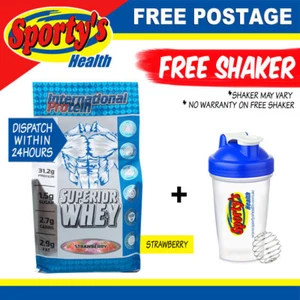 International Protein Superior Whey - 10LB - Strawberry - Free Shaker - Picture 1 of 1