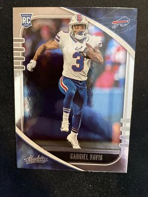 2020 Panini Absolute Football RC Rookie 136 Gabriel Davis - Image 1 of 2