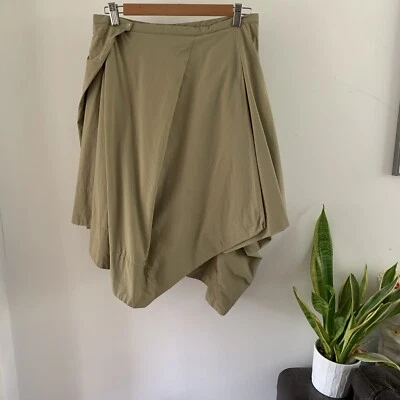 Cos Balloon Skirt 38 10 Beige Khaki Cotton Puff Wrap Statement Skandi - Image 1 of 4