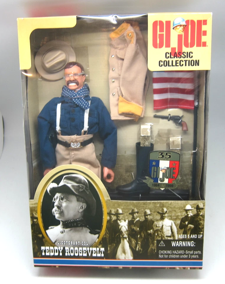 Gi Joe 12" Classic Collection Teddy Roosevelt Figure 1999 Hasbro 35