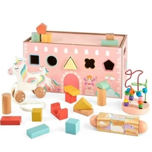 Toylife Wooden Unicorn Activity Set 6 In 1 Set Brand New - Picture 1 of 2