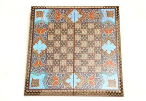HANDCRAFTED Persian Khatam Backgammon HANDMADE Wooden Backgammon - Picture 1 of 10