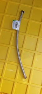 2 Pack - Stainless Steel Faucet Supply Line Connector 1/2"FIP X 3/8"OD Comp 16” - Picture 1 of 5