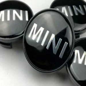 4 Centres de roue Mini Cooper 54mm Cache moyeu Emblème insigne - Imagen 1 de 2