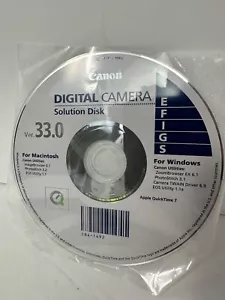 Canon Digital Camera Solution Disk Ver 33.0 Great Condition EFIGS Mac windows - Picture 1 of 4