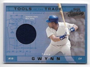 2001 Absolute Memorabilia TOOLS OF THE TRADE GW JERSEY Tony Gwynn Padres 37/300 - Picture 1 of 2