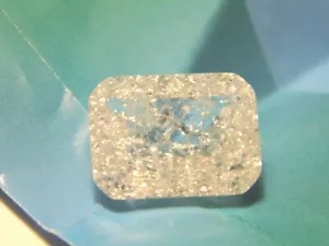 Unique White Crackled Quartz 9.64CT 16x12x7mm Octagon Loose Gemstone NEW - Picture 1 of 1