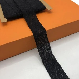 1.5 Inches Wide Lace Ribbon Lace Trim Elastic Stretchy Lace Fabric Perfect fo... - Picture 1 of 3