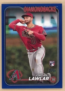 2024 Topps Series 2 - Jordan Lawler Royal Blue RC - Arizona Diamondbacks - Picture 1 of 2