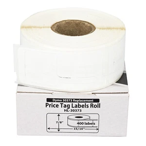DYMO Compatible LW 30373 Pricetag Labels (Rat Tail Style) - (4) Rolls of 400 - Picture 1 of 8