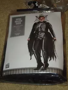 Costume, Female Gothic Skeleton Queen, Adult XXL 18-20 , NIP - Picture 1 of 6