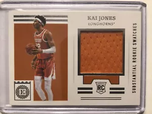 Pack to Plastic 2021 Chronicles Draft Picks Substantial Swatches Kai Jones RC - Picture 1 of 2