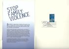 USA SC # B# Stop Family Violence ,  Ceremony Program FDC . USPS