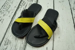 Calvin Klein Collection ITAL Leather Flip Flop Sandal Casual Slide US7 40 - Picture 1 of 6