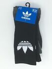 Adidas 3 Pairs Mens Cushioned Crew Cut Socks - Black Charcoal