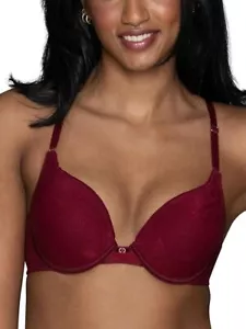 Vanity Fair 2131101 Reggiseno Push Up Ego Boost Designer Rosso 34A - Foto 1 di 1