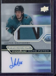 2021-22 Upper Deck Premier Acetate Rookie Patch Auto #ARJW Jasper Weatherby /249 - Picture 1 of 1