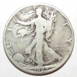 Medio dólar S Walking Liberty 1927 en muy buen estado (W118) - Imagen 1 de 2
