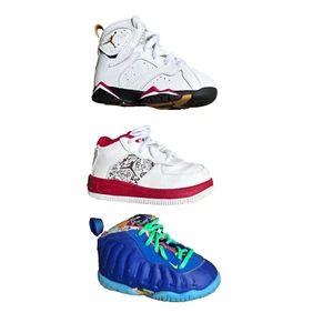 Nike Toddler Size 5C Lot of 3 Little Posite One TD / Jordan AJF 20 Low & 7 Retro - Picture 1 of 24