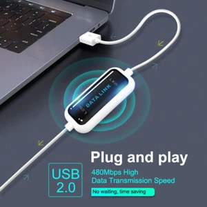 PC zu PC USB Datenkabel Data kabel link Kabel Ladekabel Datentransfer Cable , - Bild 1 von 5