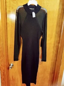 Women's Black Sheer Sweater Dress Size XL***Brand New - Picture 1 of 2