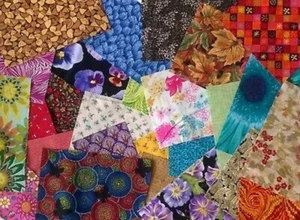 Crafter's Scraps fabric Pack remnants patchwork bundle 100%cotton 5" x 3". 20pcs - Picture 1 of 3