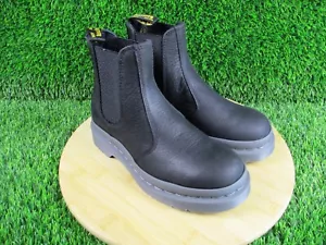 Dr Martens 2976 Womens Chelsea Boots Milled Nubuck Black Leather Size 5 NIB - Picture 1 of 7