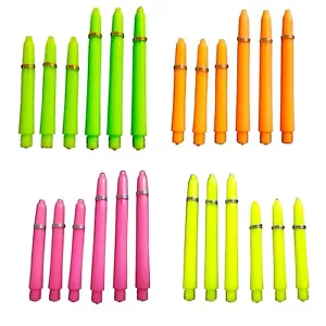 Dart Nylon Schäfte NEON Farbe Design wählbar Short Medium Soft Steel Zubehör 2BA - Bild 1 von 2