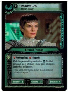 STAR TREK CCG 2E REFLECTIONS 2.0 FOIL CARD DEANNA TROI 6P58 ex - Picture 1 of 1