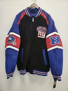 Men's Vintage G-III Sports by Carl Banks Black New York Giants Varsity Jacket - Picture 1 of 9