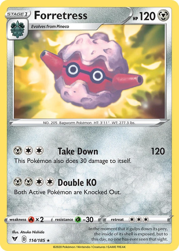 Forretress 114/185 Rare Vivid Voltage Pokemon TCG - Image 1 of 1