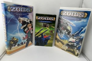 3 VHS 2002 Zoids The Battle Begins, The High Speed Battle, and The Coliseum Batt - Picture 1 of 12