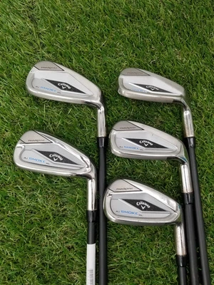 2024 CALLAWAY PARADYM AI SMOKE HL IRON SET 7I-PW,GW REG PROJX CYPHER 60 GOOD - Изображение 1 из 4