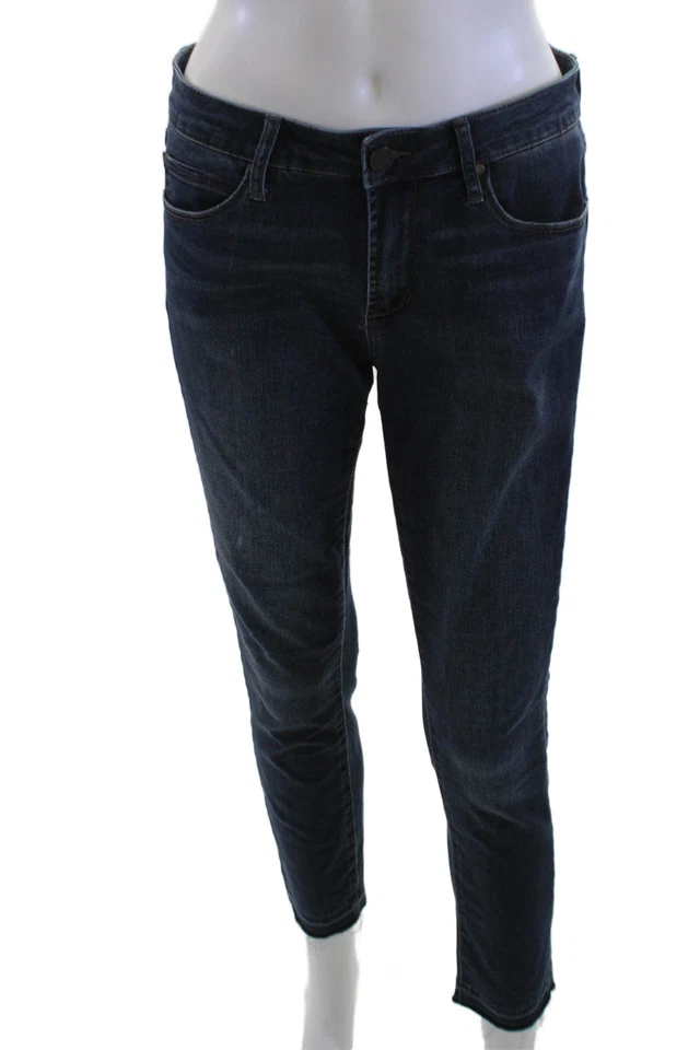 Pantalones de mezclilla Articles of Society para mujer ajustados al tobillo azul oscuro tiro medio talla 27 Foto 1 de 4