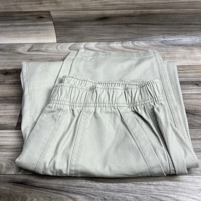 Pantalones Old Navy para mujer grandes caqui elásticos pulla cómoda cintura recta  Foto 1 de 4