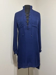 Haute Hippie Blue Silk Dress Size S, NWT - Picture 1 of 6