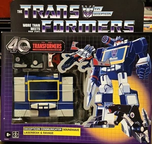 Transformers 40th Anniversary Retro G1 Soundwave Laserbeak Ravage Exclusive - Picture 1 of 2